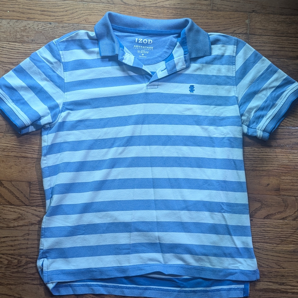 Izod Blue Polo Shirt Classic Style